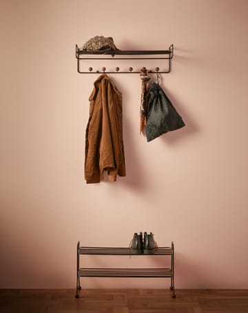Bill Hat rack hoedenplank - Zwart-donkerbruin - Maze