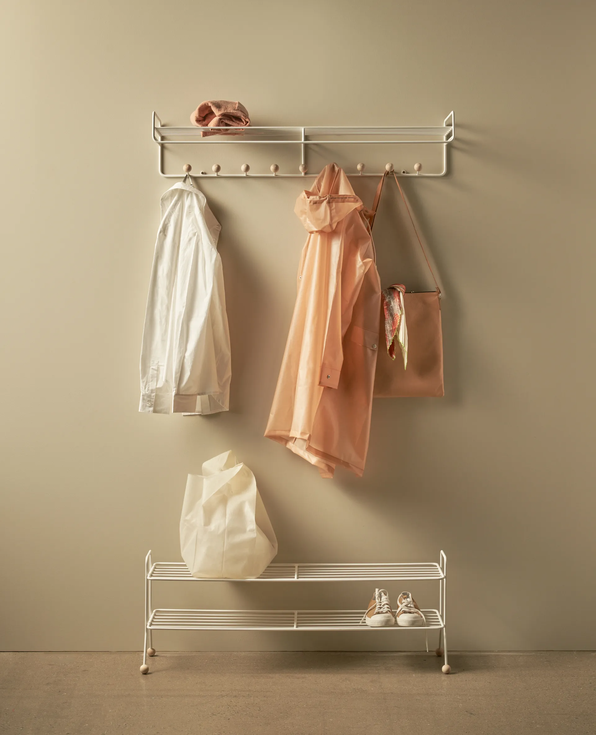 Bill Hat rack L hoedenplank, Wit Maze