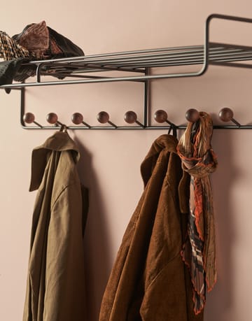 Bill Hat rack L hoedenplank - Zwart-donkerbruin - Maze