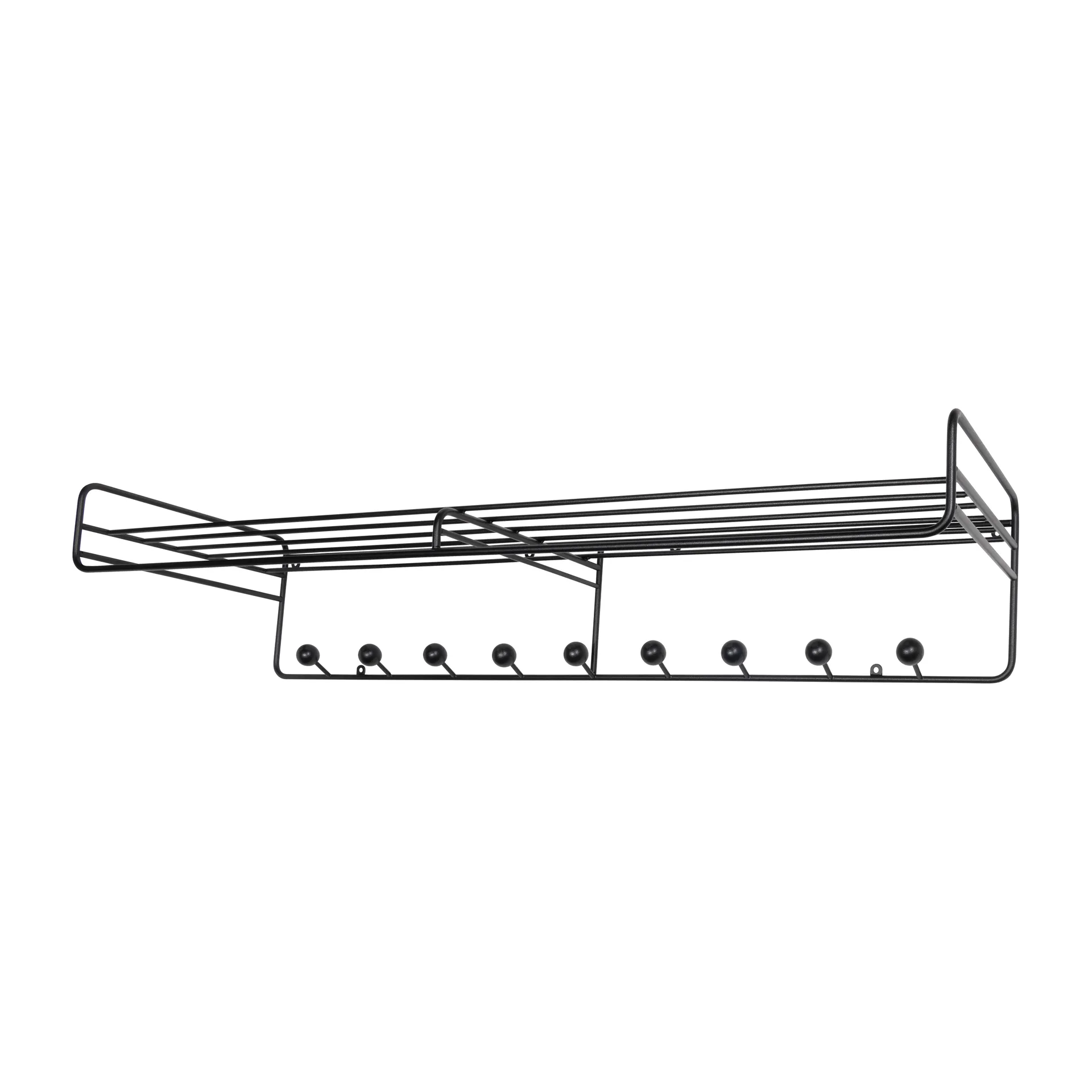 Bill Hat rack L hoedenplank, Zwart Maze