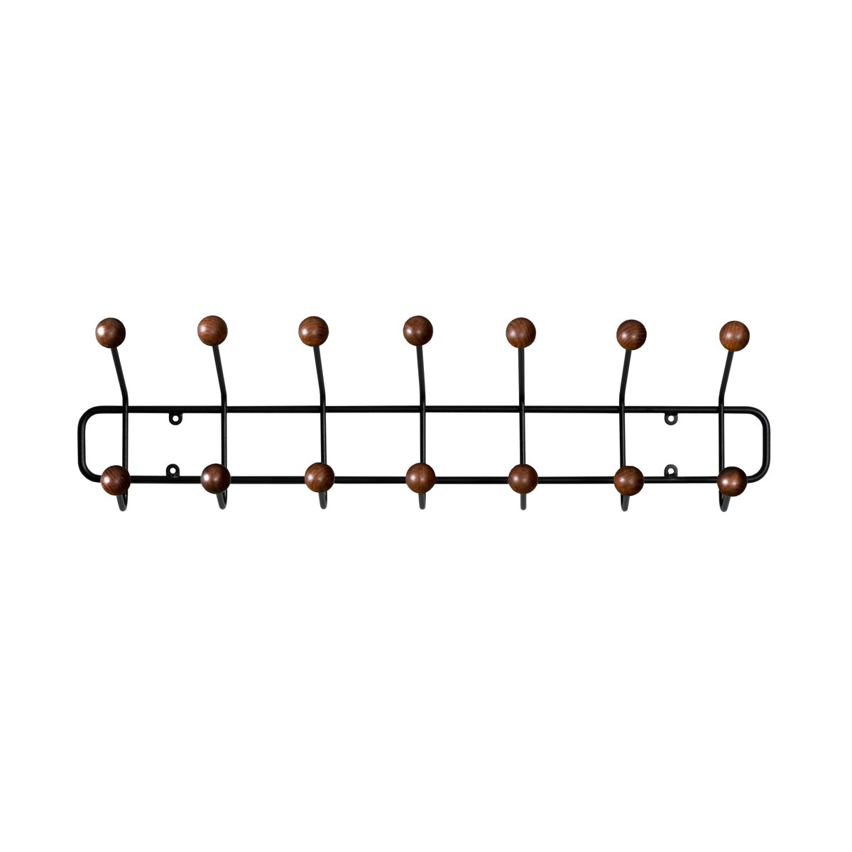 Maze Bill Horizontal S Zwart-donkerbruin | Scandinavisch Interieur | Haken & hangers | Bruin