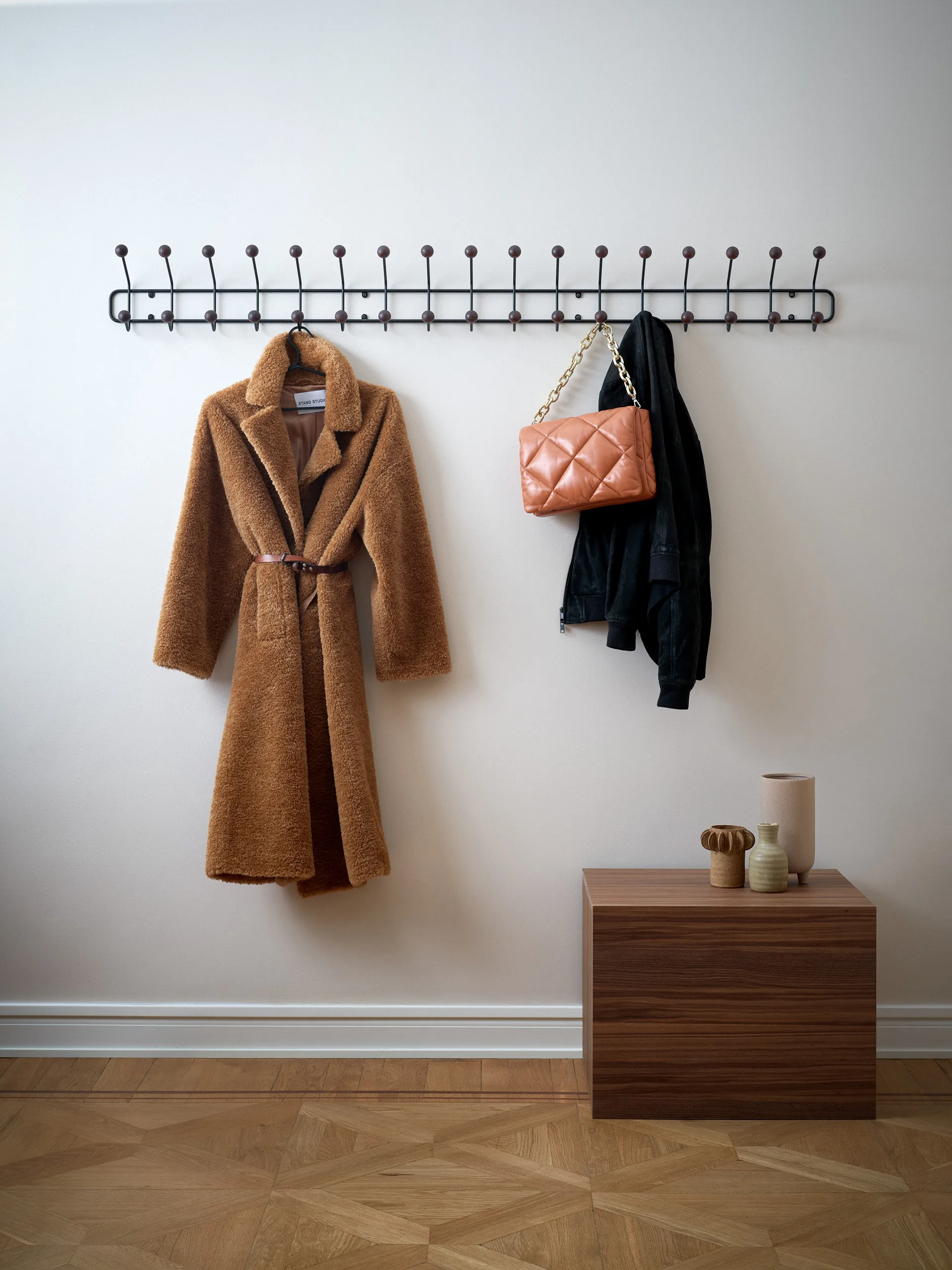 Bill Horizontal XL, Zwart-donkerbruin Maze