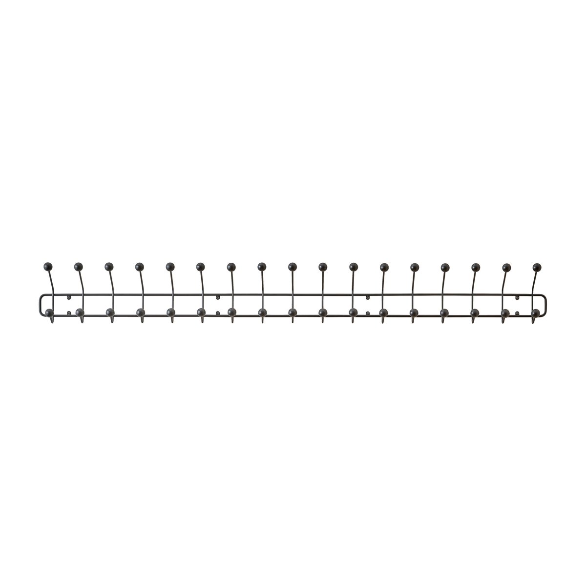 Maze Bill Horizontal XL Zwart | Scandinavisch Interieur | Haken & hangers | Zwart