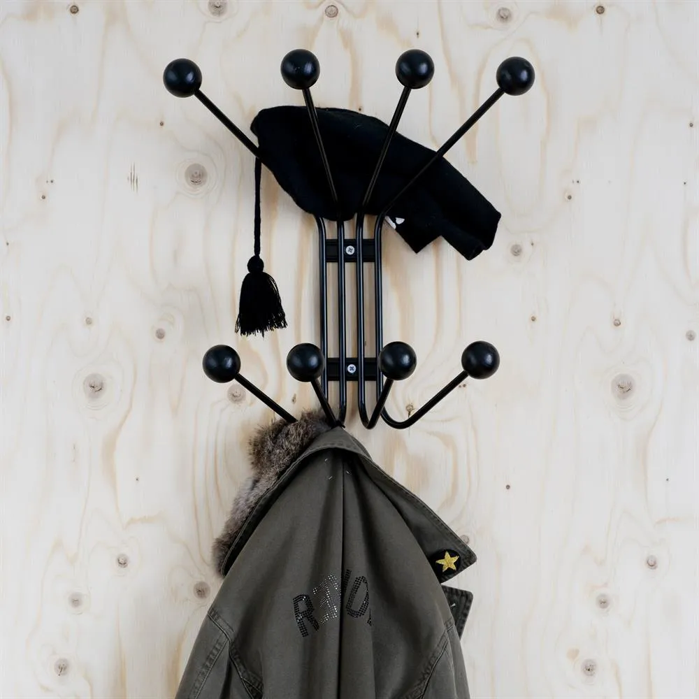 Bill S kapstok, zwart Maze