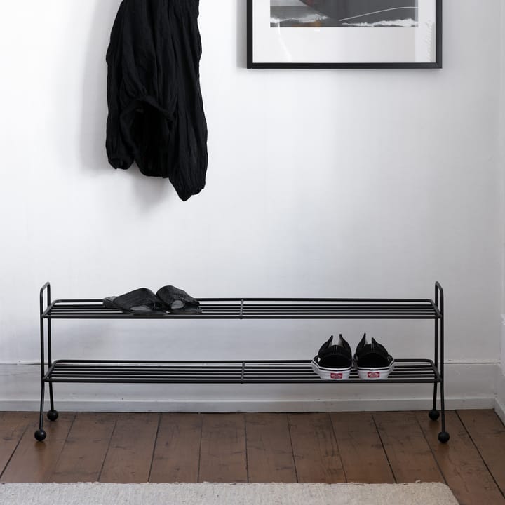 Bill Shoe Shelf L Schoenenrek, zwart Maze