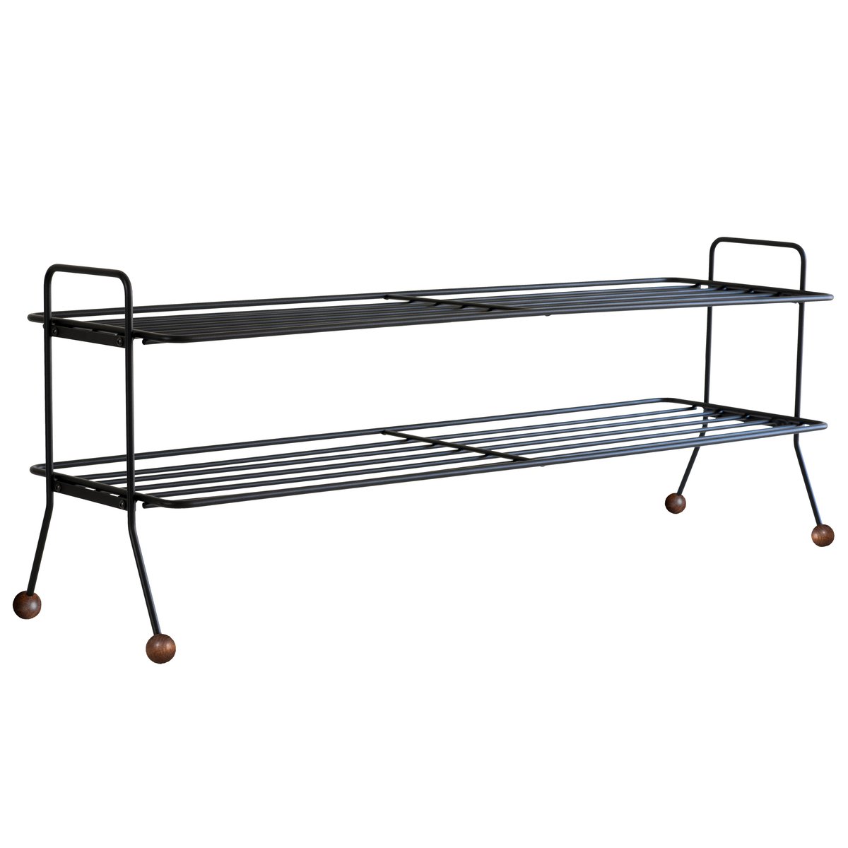 Maze Bill Shoe Shelf L Zwart-donkerbruin