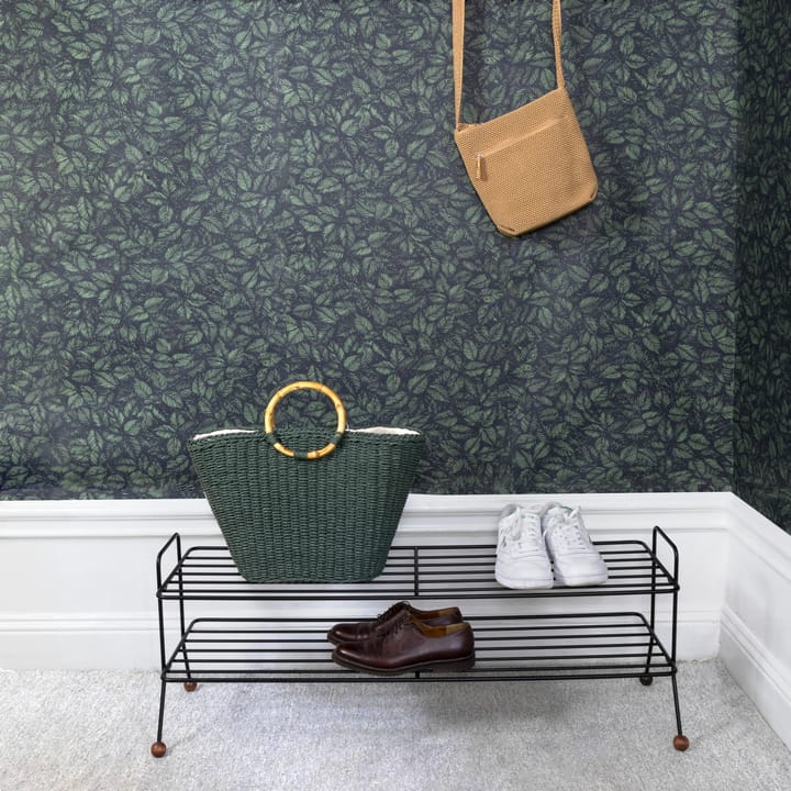 Bill Shoe Shelf L, Zwart-donkerbruin Maze