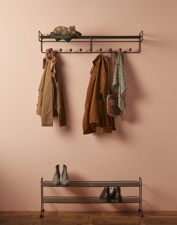 Bill Shoe Shelf L - Zwart-donkerbruin - Maze