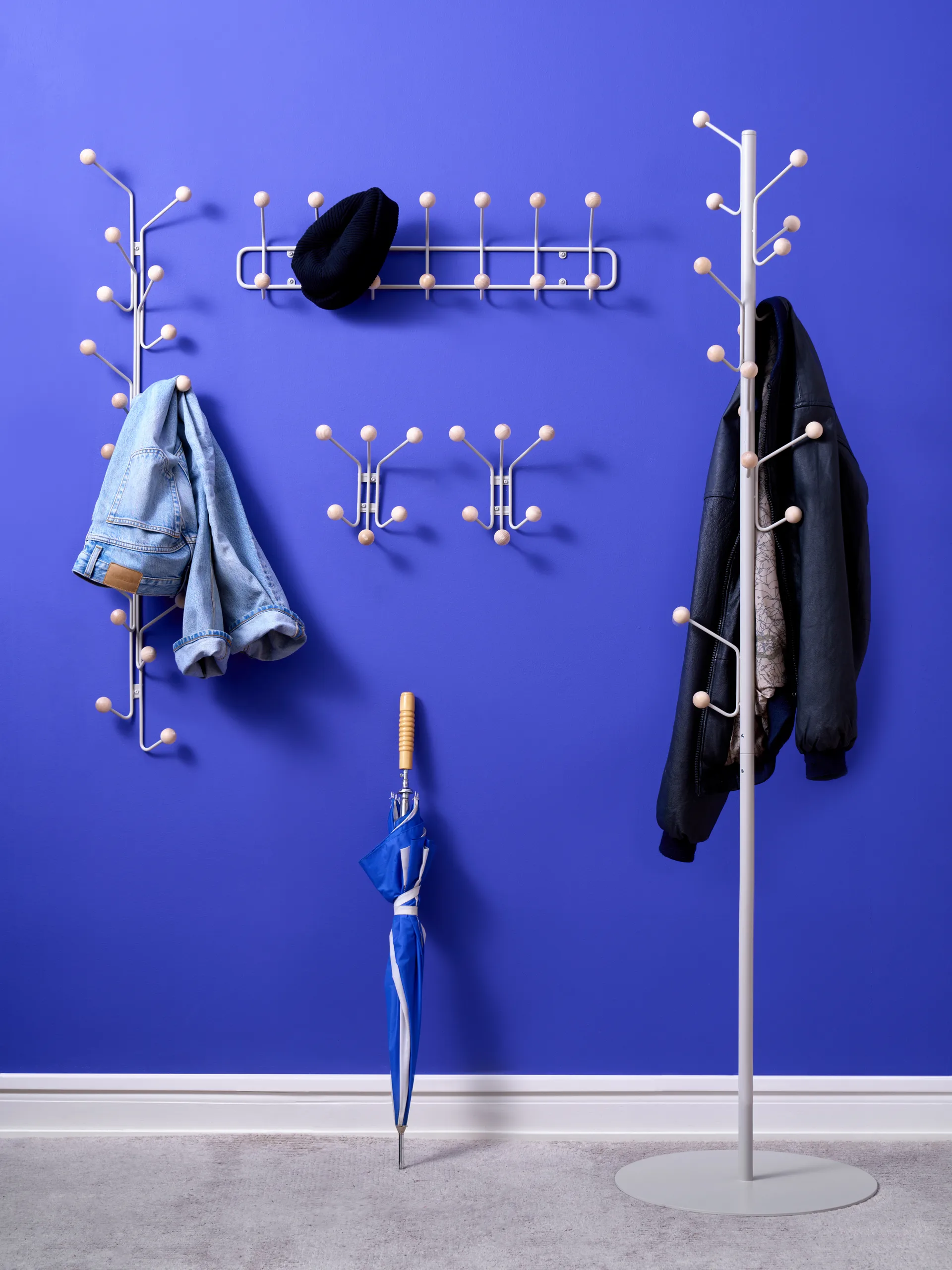 Bill Vertical kledinghanger, Greige Maze