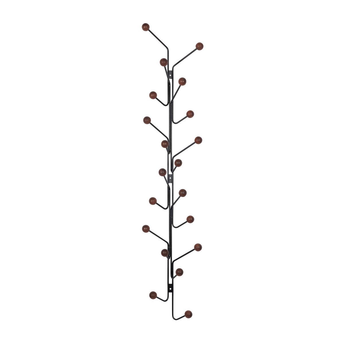 Maze Bill Vertical kledinghanger Zwart-donkerbruin | Scandinavisch Interieur | Haken & hangers | Zwart