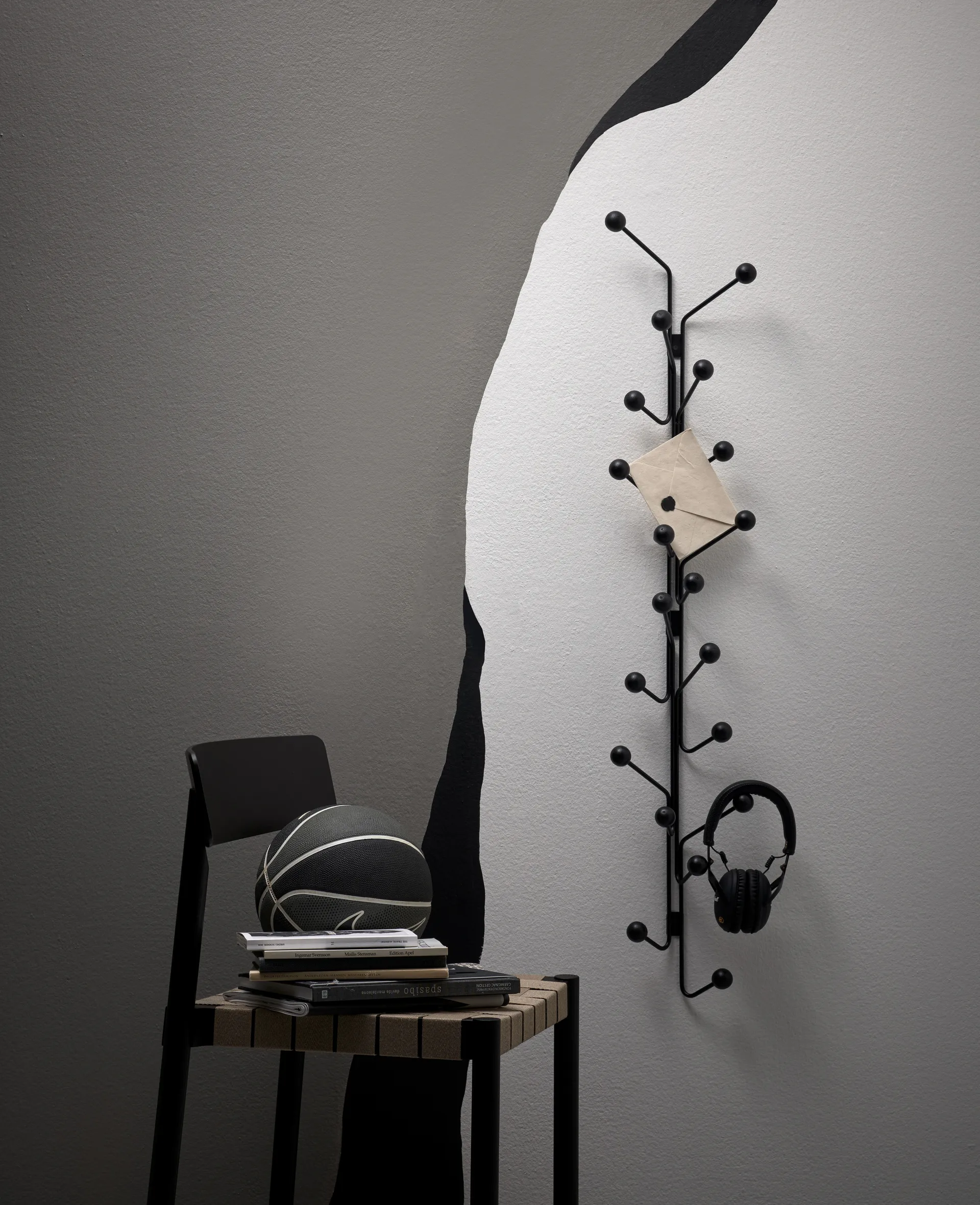 Bill Vertical kledinghanger, Zwart Maze