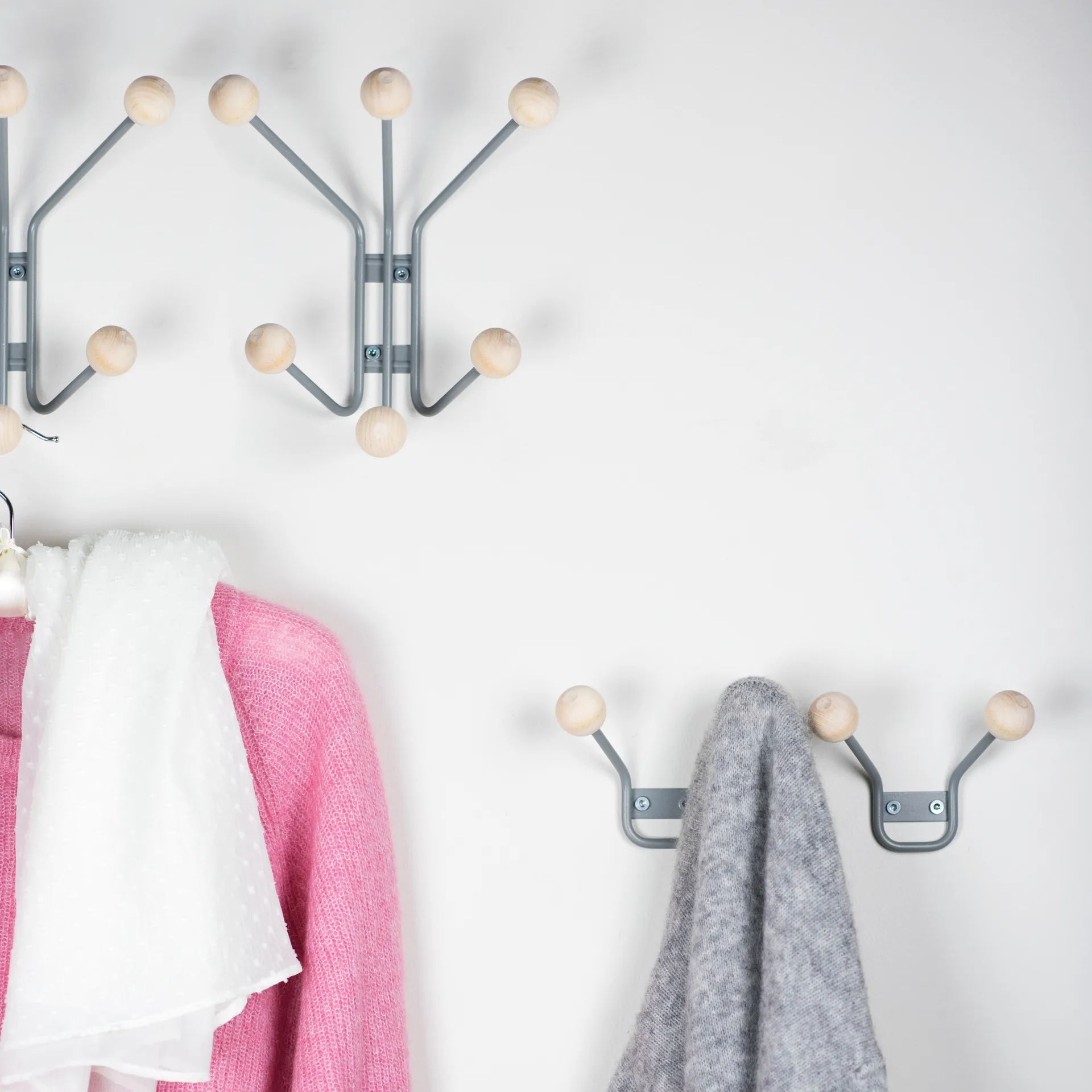 Bill XS kapstok, grijs Maze