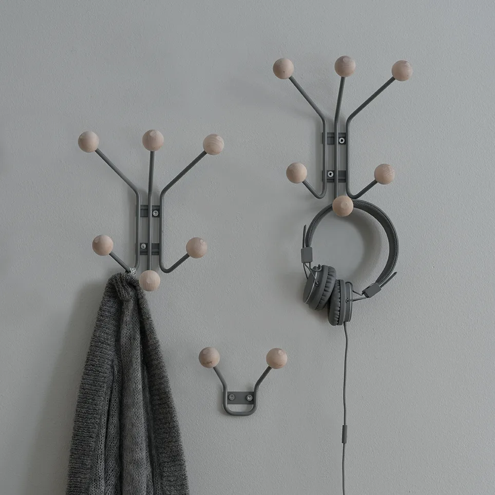 Bill XS kapstok, grijs Maze