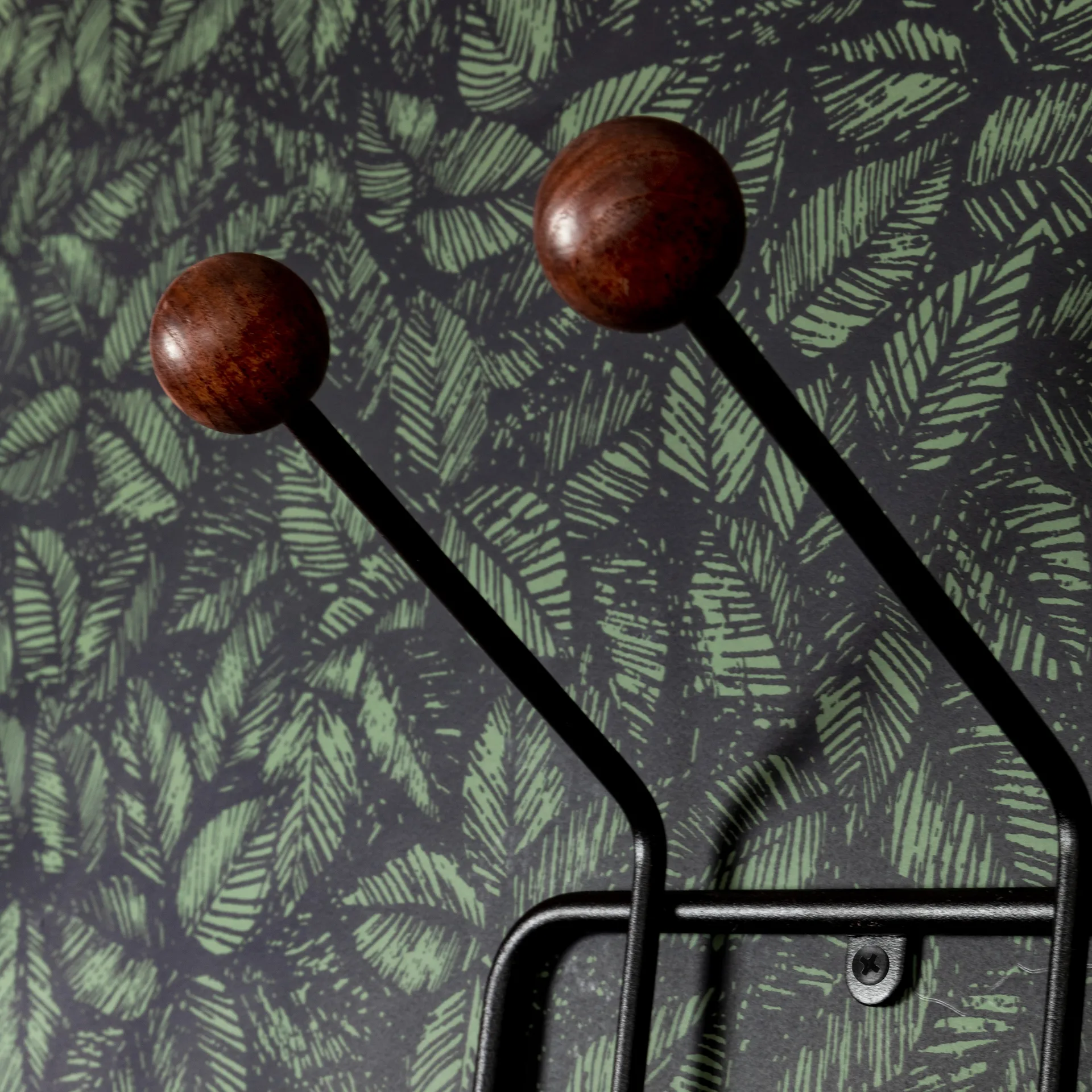 Bill XS kapstok, Zwart-donkerbruin Maze