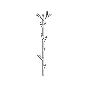 Branch haak - zwart - Maze