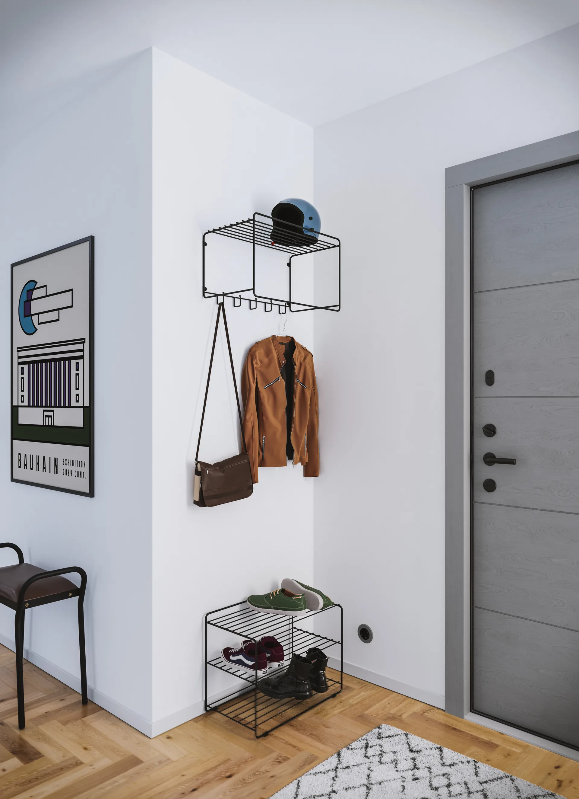 Downtown schoenenplank, Zwart Maze