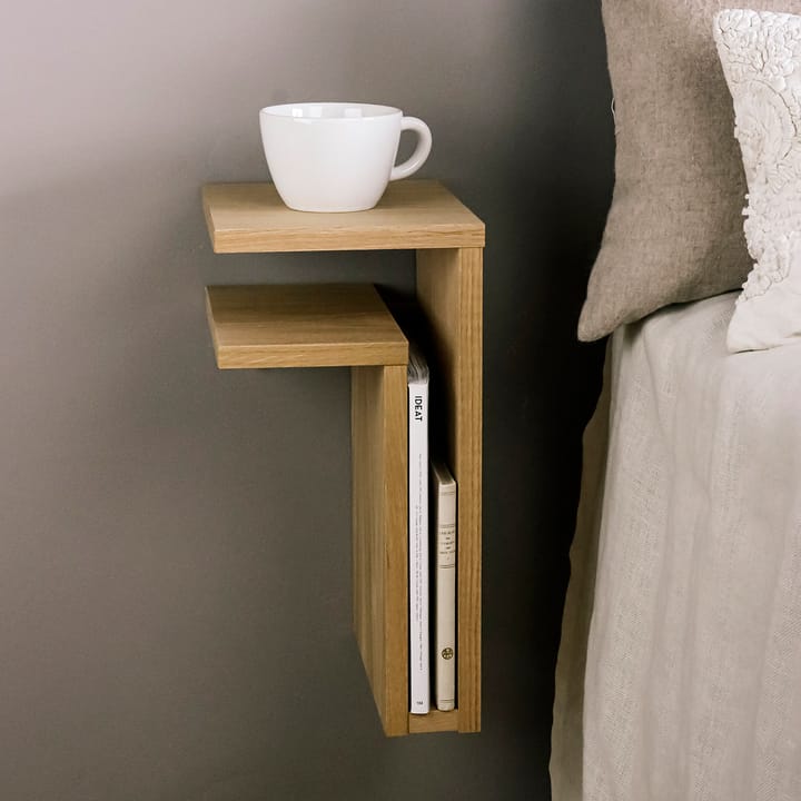 F-shelf muurplank eikenhout, Plank naar links Maze