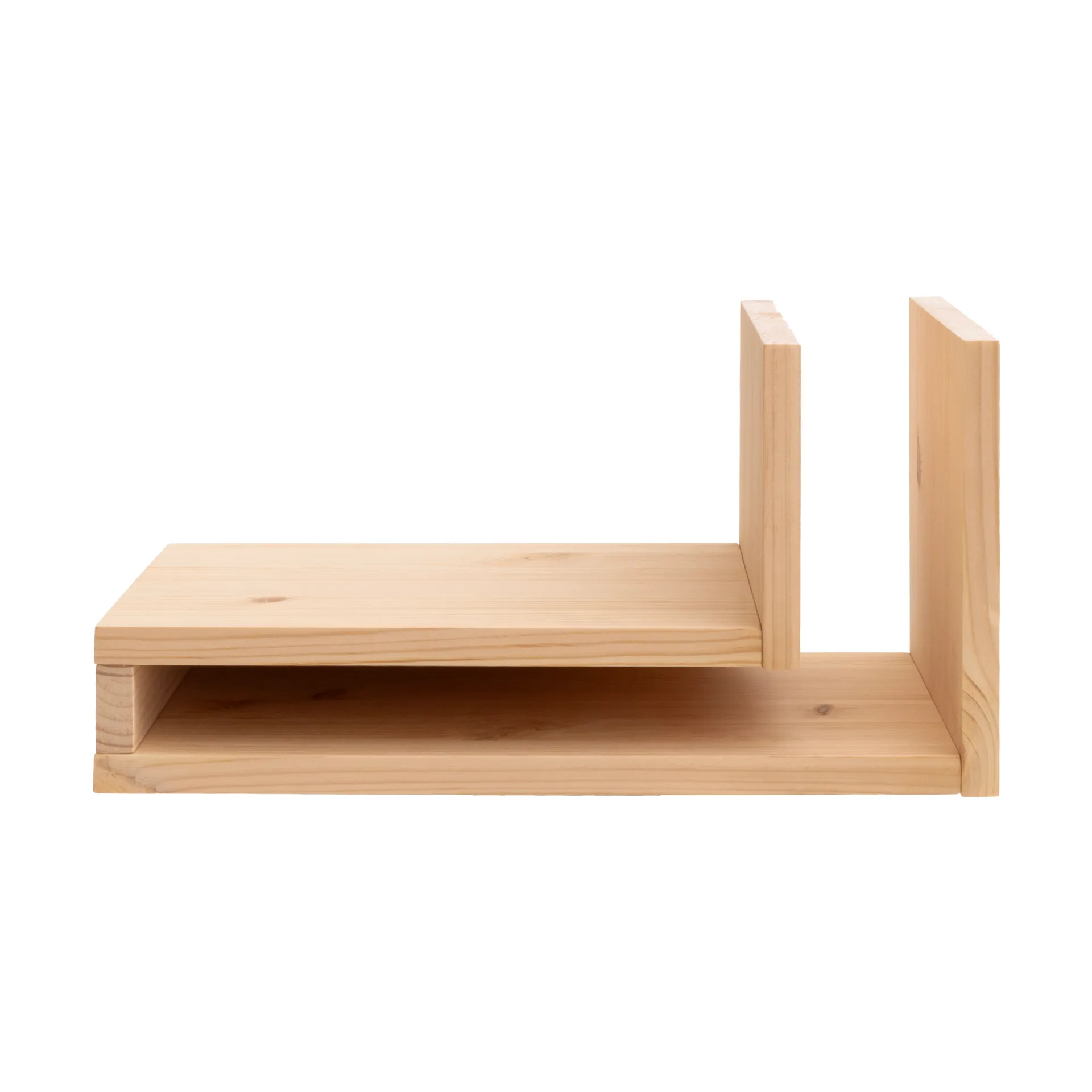 F-shelf Play DIY wandplank, Pine, left Maze
