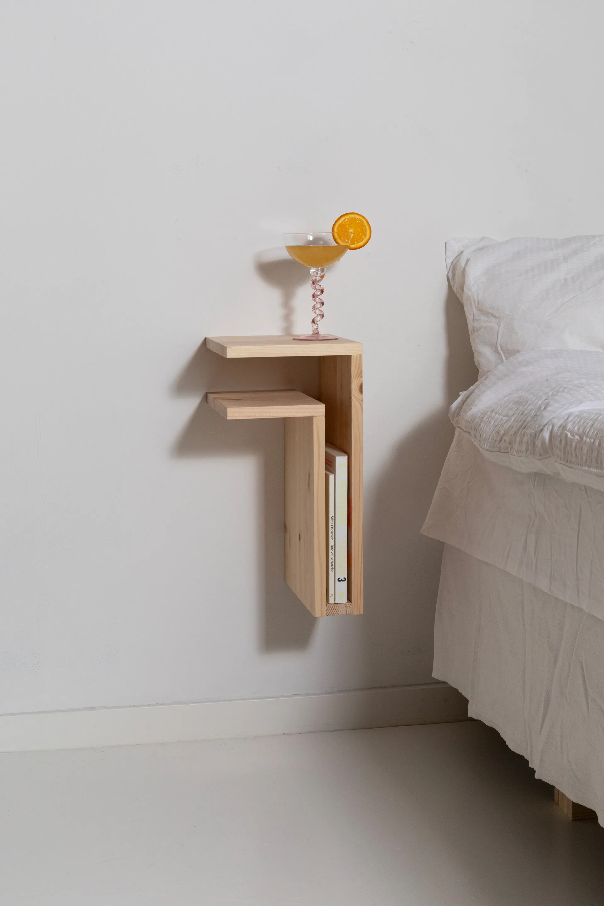F-shelf Play DIY wandplank, Pine, left Maze