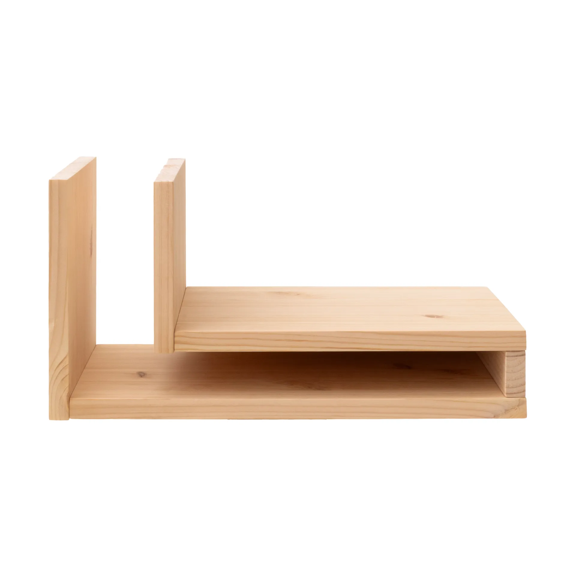 F-shelf Play DIY wandplank, Pine, right Maze