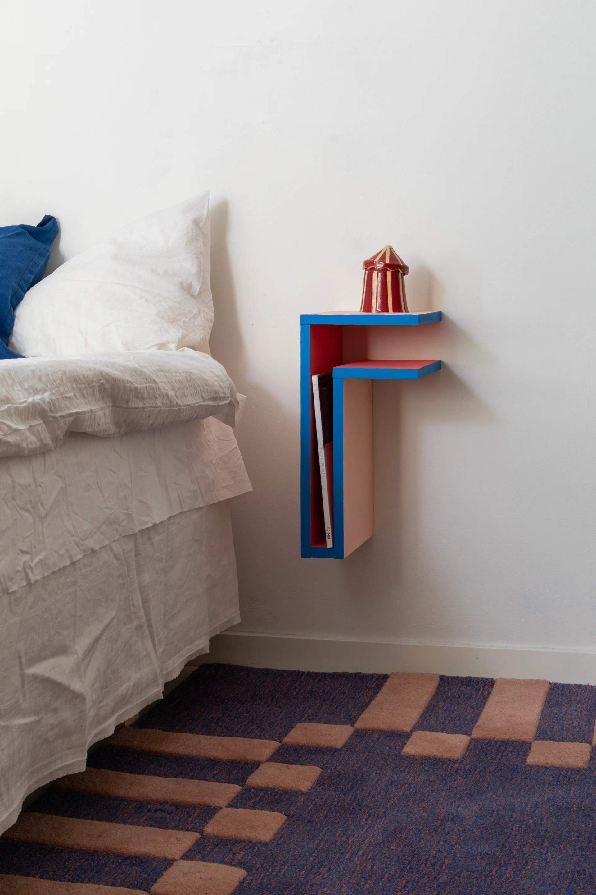 F-shelf Play DIY wandplank, Pine, right Maze