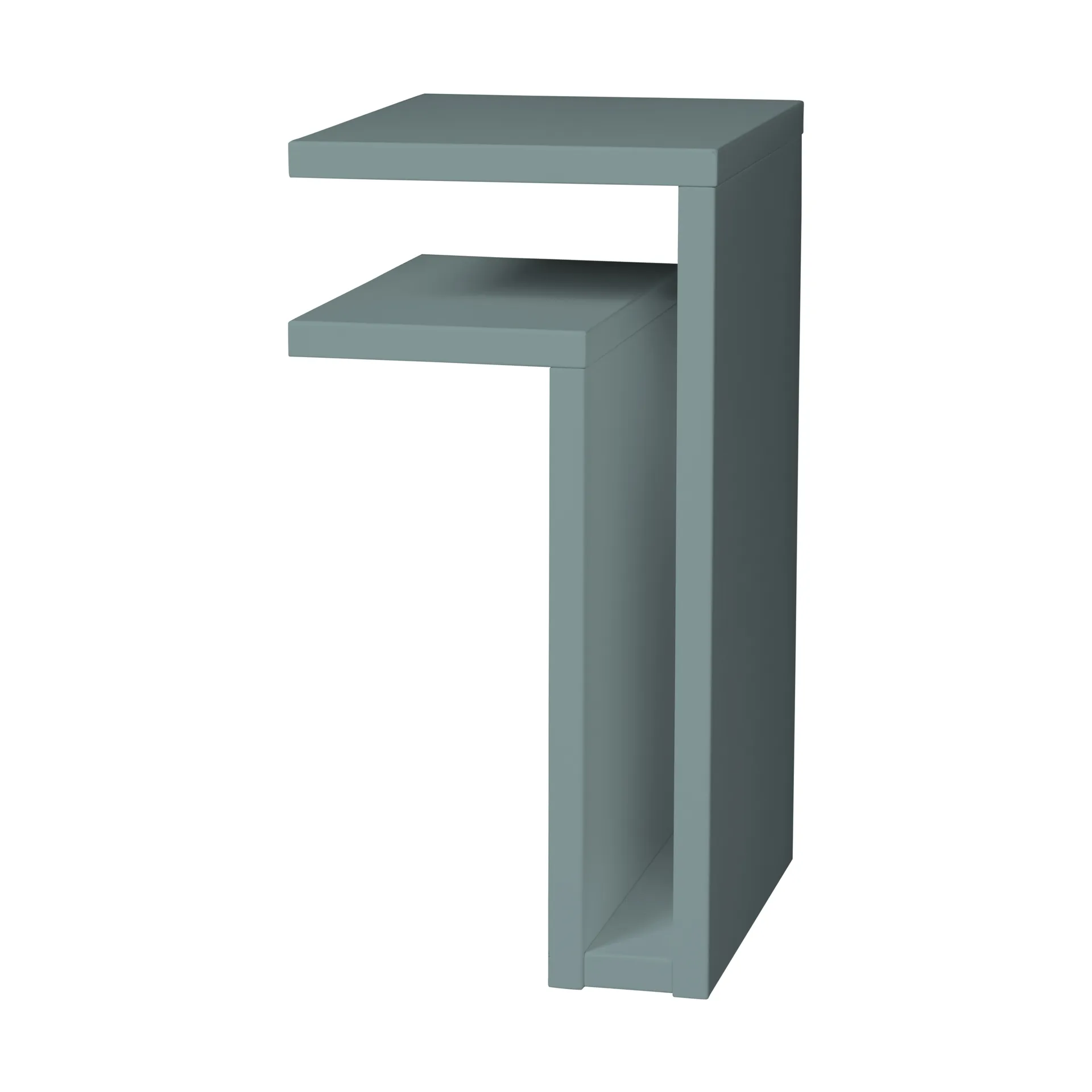 F-shelf wandplank pigeon blue, Plank aan de linkerkant Maze