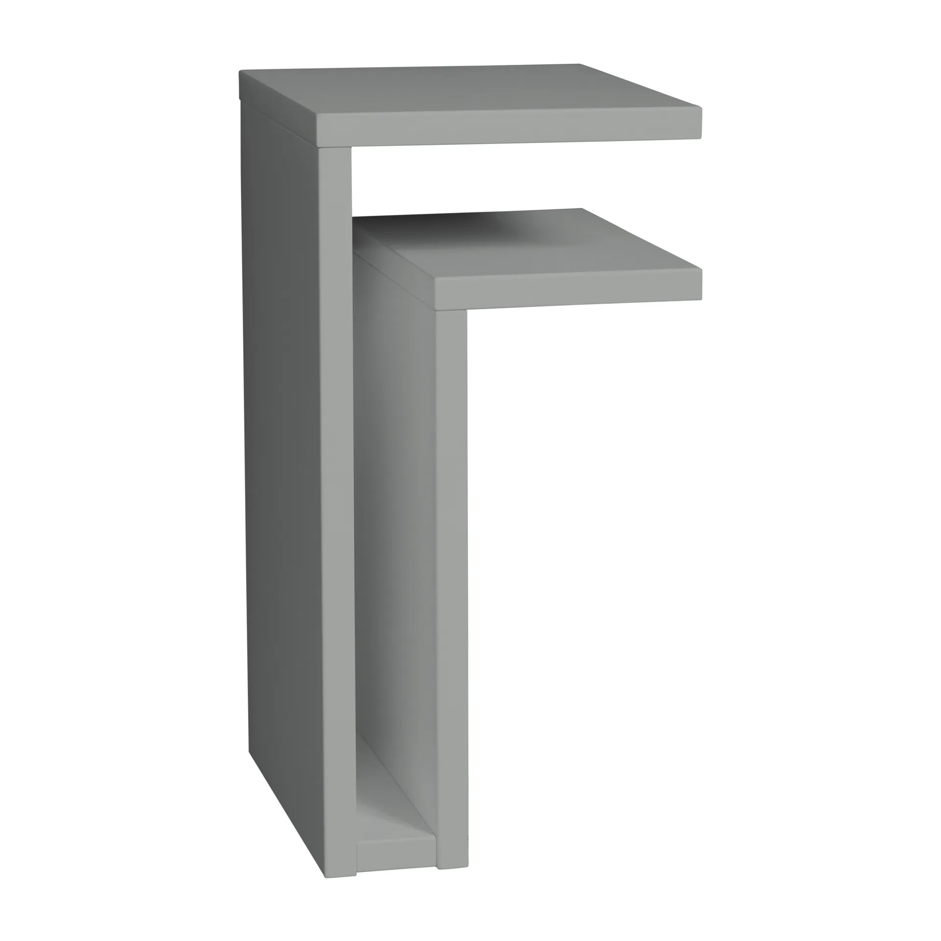 F-shelf wandplank silk grey, Plank rechts Maze
