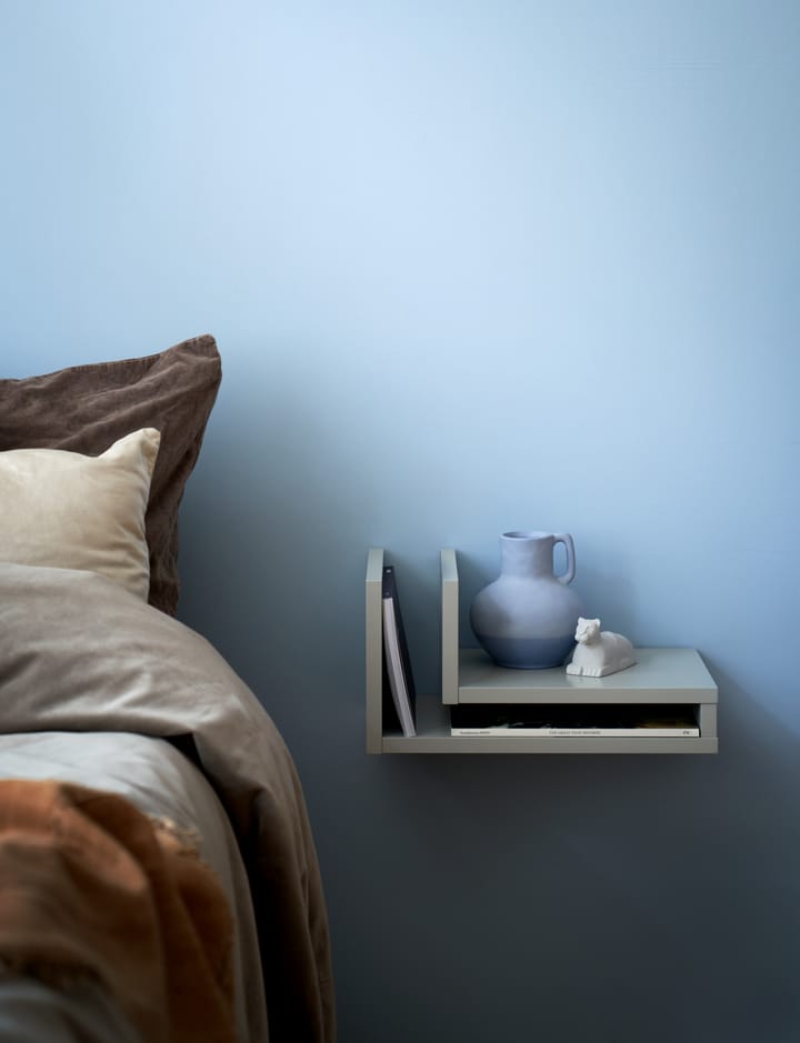 F-shelf wandplank silk grey, Plank rechts Maze