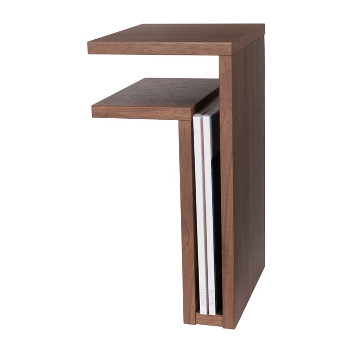 F-shelf wandplank walnoot, plank naar links Maze