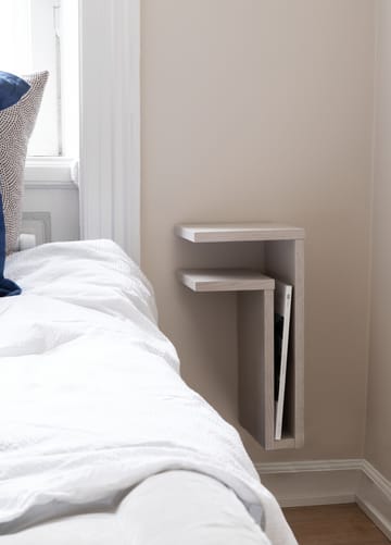 F-shelf wandplank white oak - Plank links - Maze