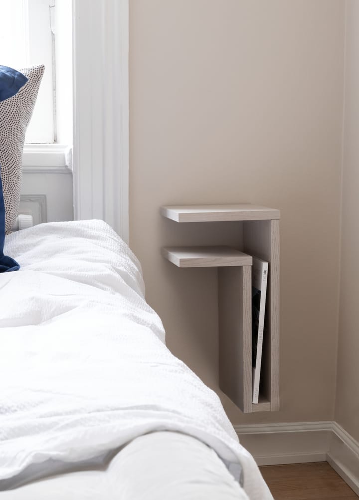 F-shelf wandplank white oak, Plank links Maze