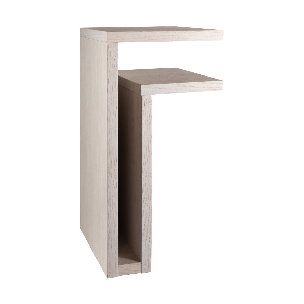 Maze F-shelf wandplank white oak Plank rechts | Scandinavisch Interieur | Planken & planksystemen | Wit