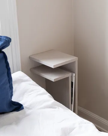 F-shelf wandplank wit eik rechts + links 2 delen - Maze