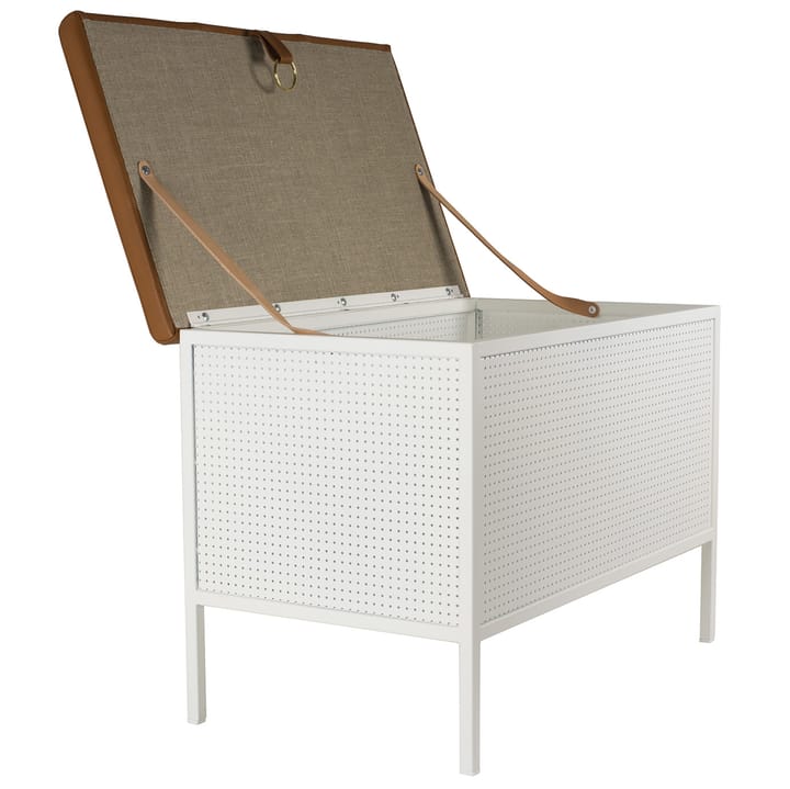 Frank opbergbankje, Wit-Cognac Maze