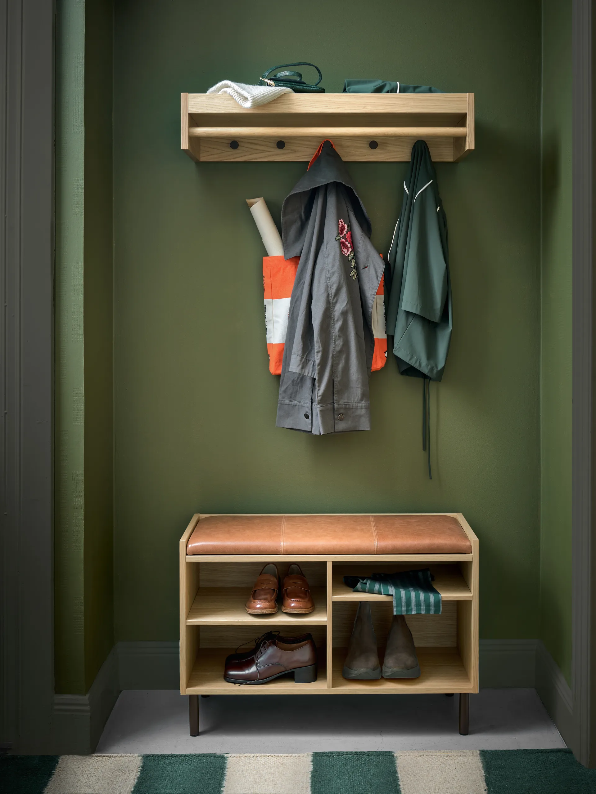 Gentle hoedenplank, Eiken, 78x15x32 cm Maze