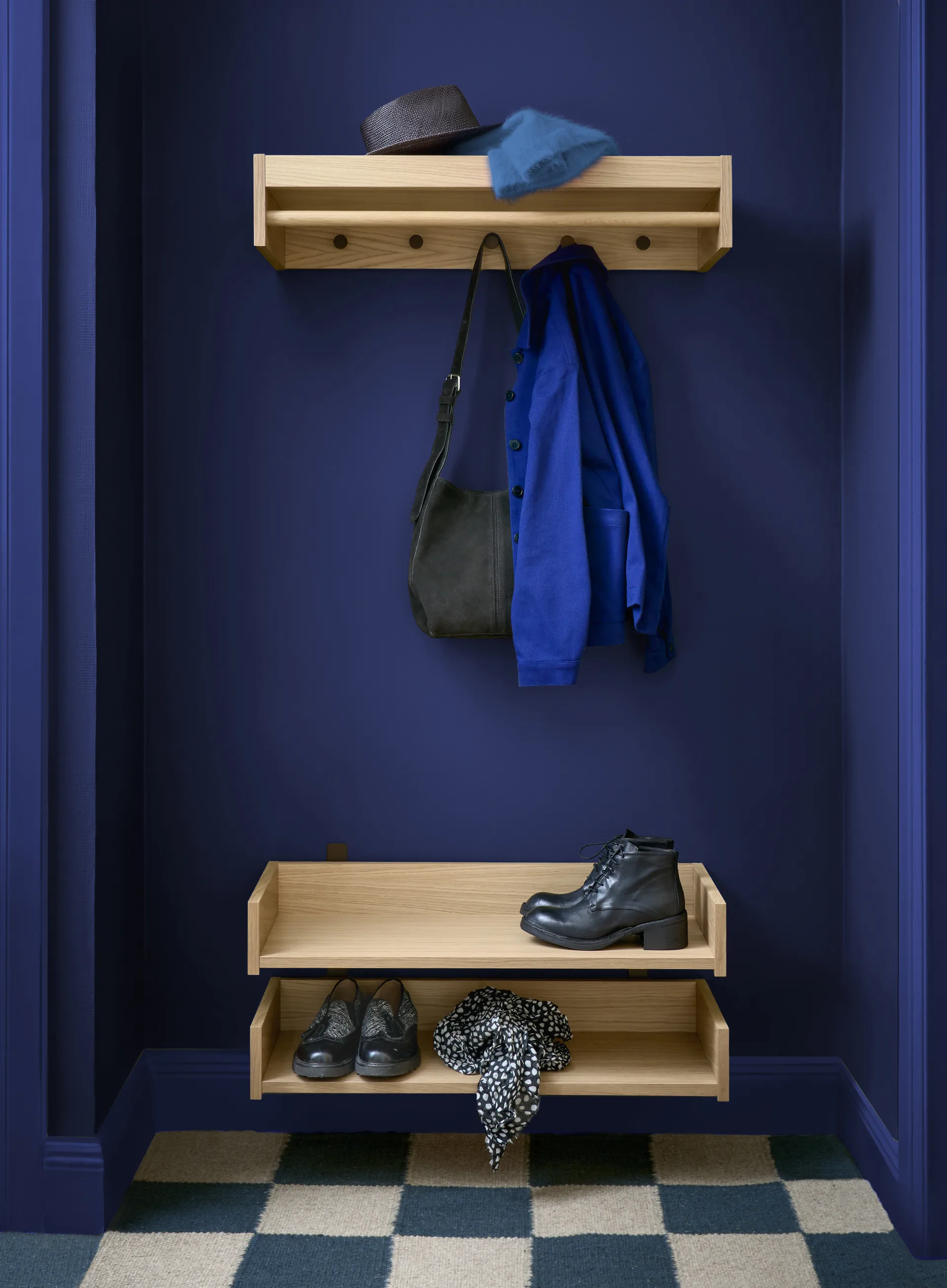 Gentle hoedenplank, Eiken, 78x15x32 cm Maze