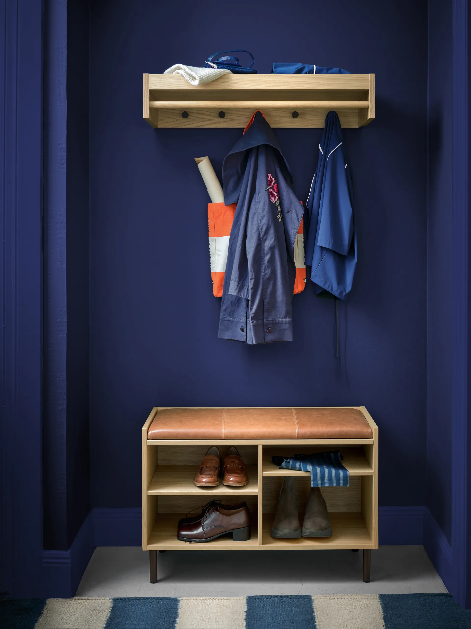 Gentle hoedenplank, Eiken, 78x15x32 cm Maze