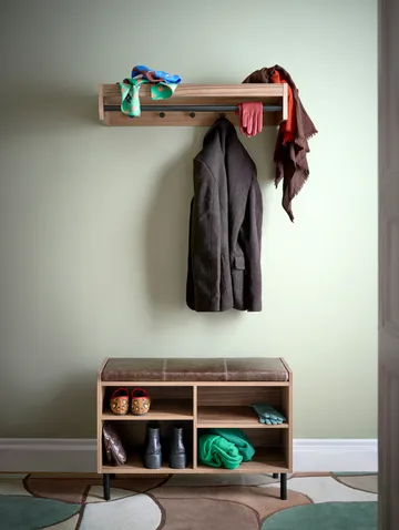 Gentle opbergbank - Walnoot, 78x53x35 cm - Maze