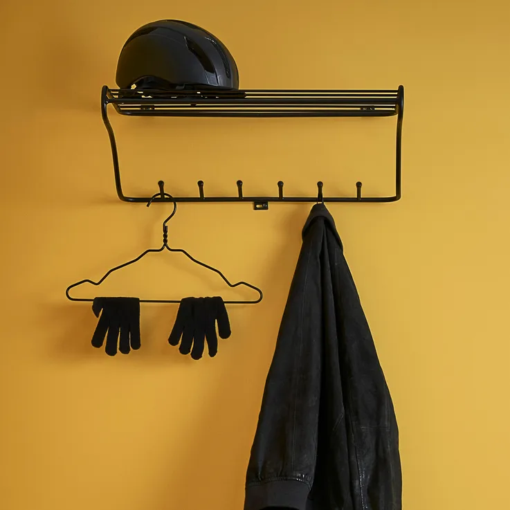 Hat Rack hoedenplank, zwart Maze