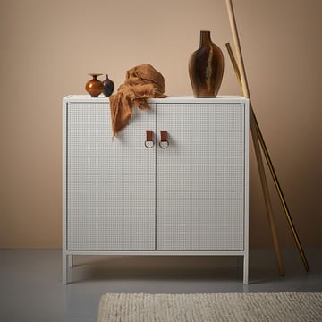 Liza kast - wit, leren details - Maze