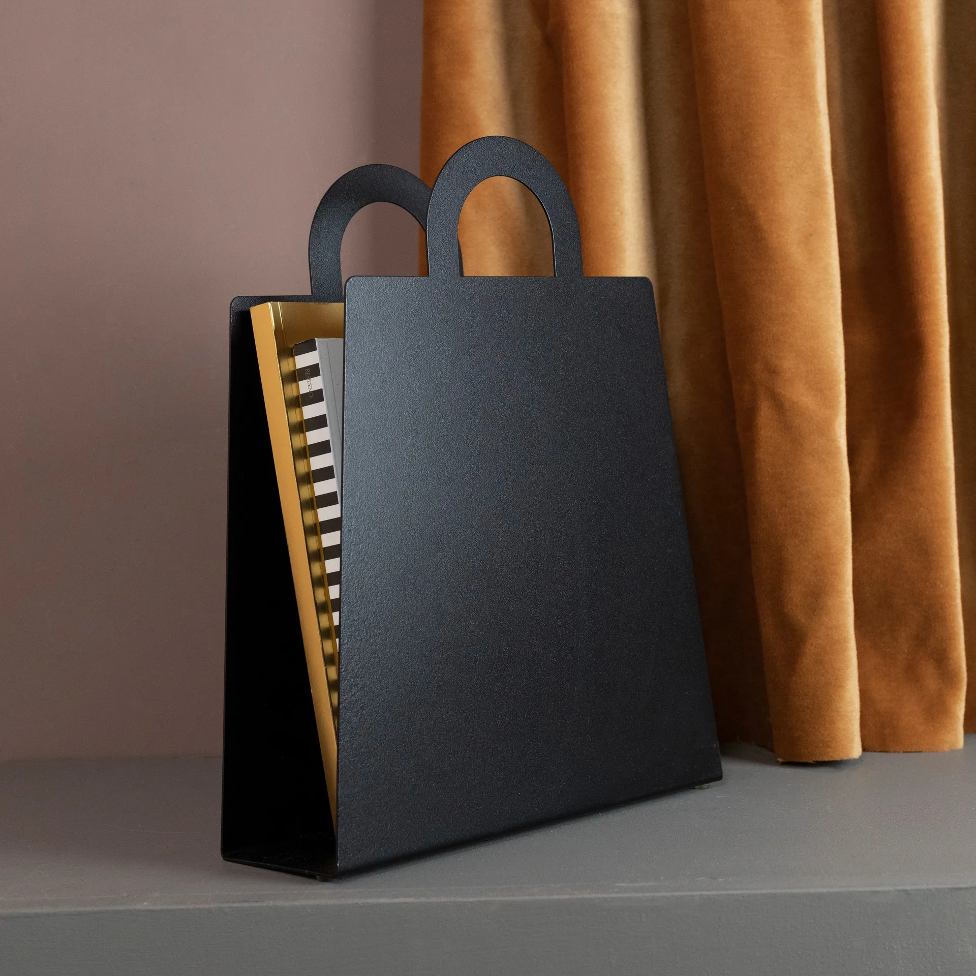 MagBag tijdschriftenhouder, zwart Maze