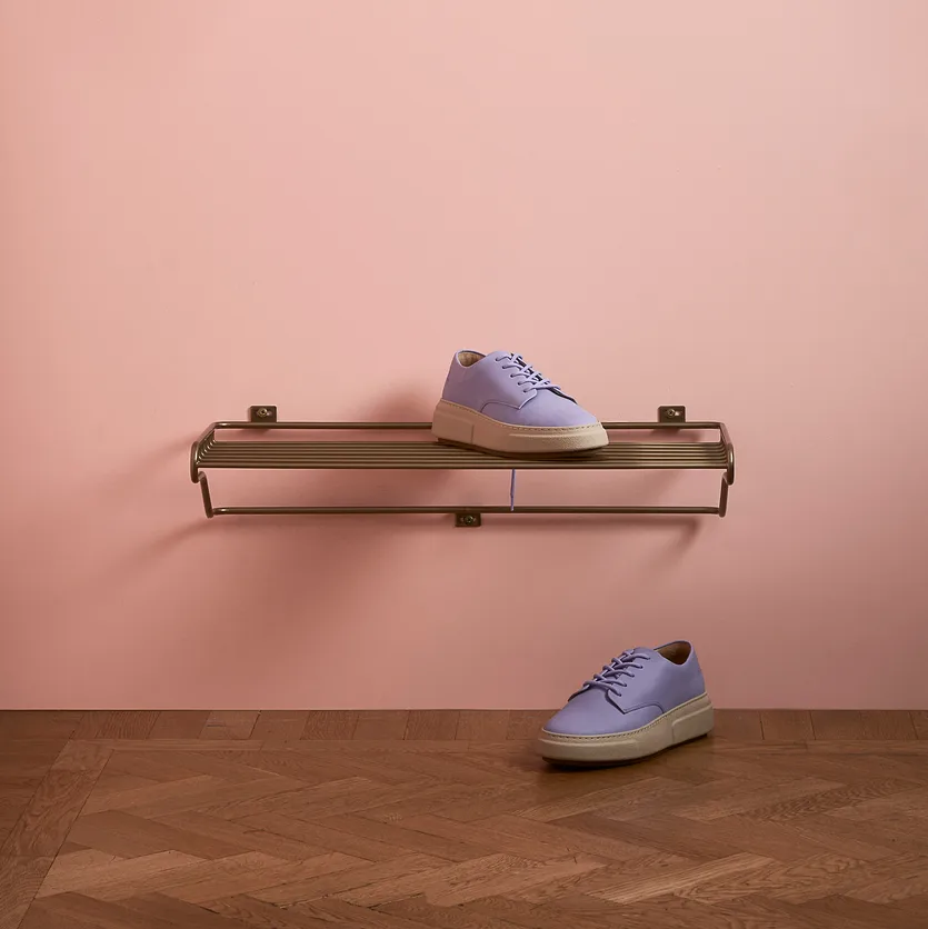 Maze schoenenplank, messing Maze