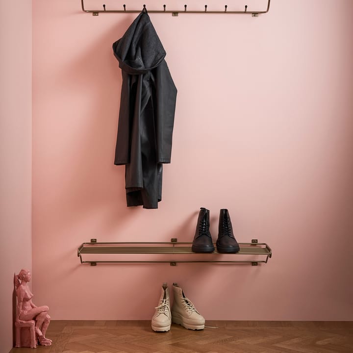 Maze Shoe Shelf L, messing Maze