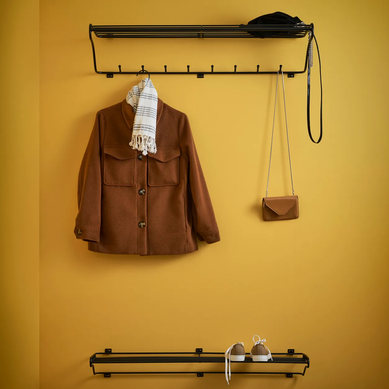 Maze Shoe Shelf L, zwart Maze