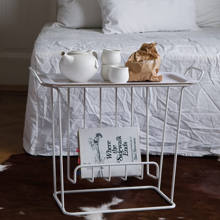 Minnie Mae Paper dienbladtafel, wit Maze