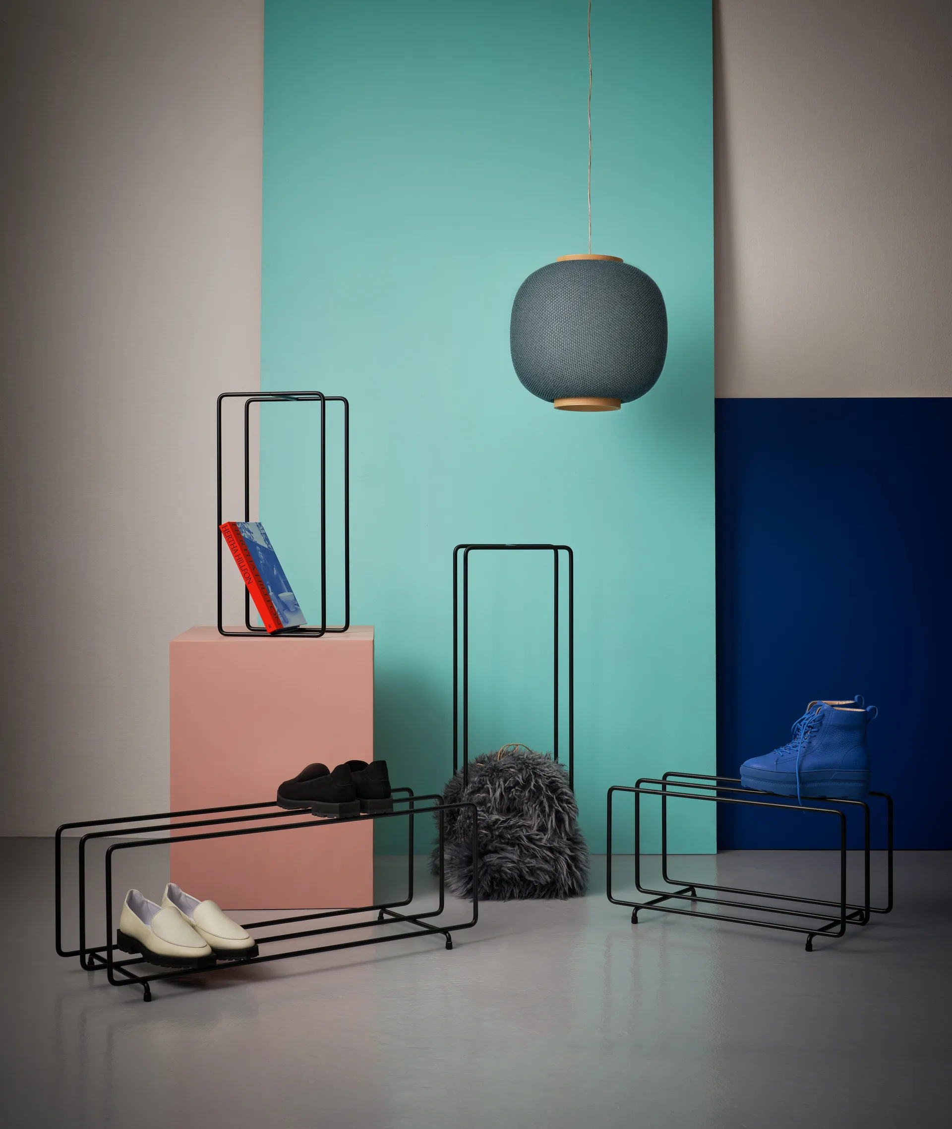 Mixrack opbergrek L, Zwart Maze