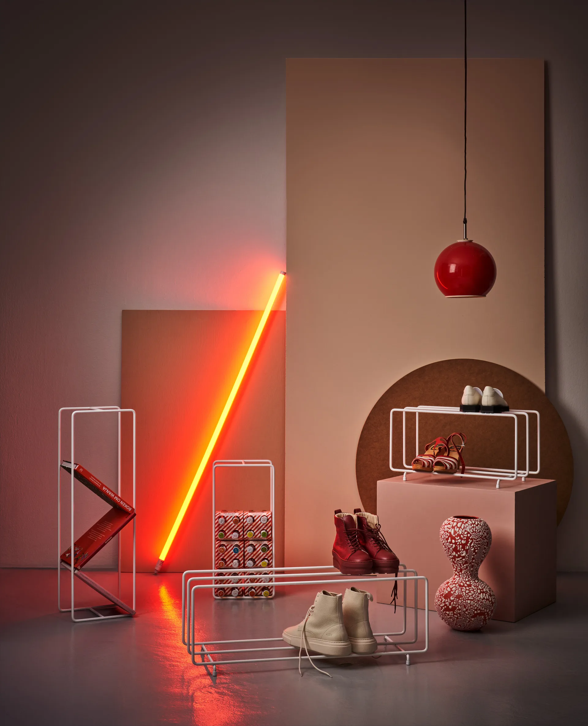 Mixrack schoenenrek L, Wit Maze