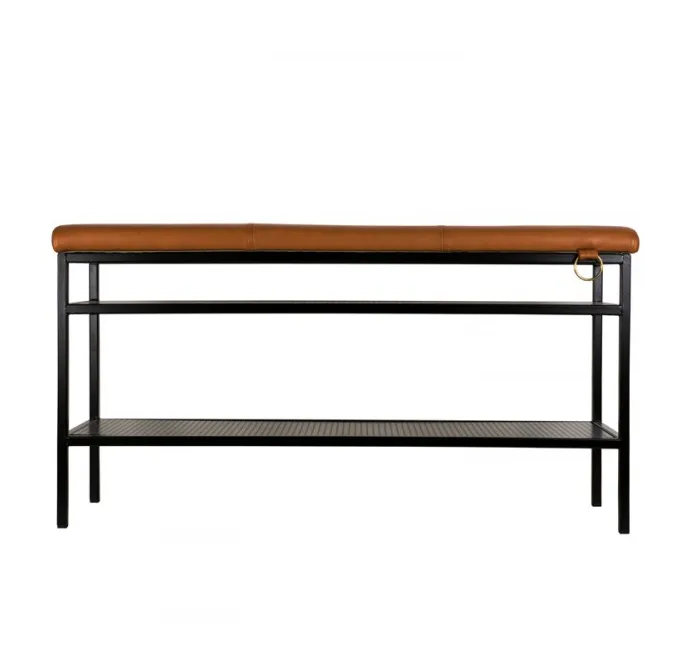 Nancy schoenenrek, zwart-cognac Maze