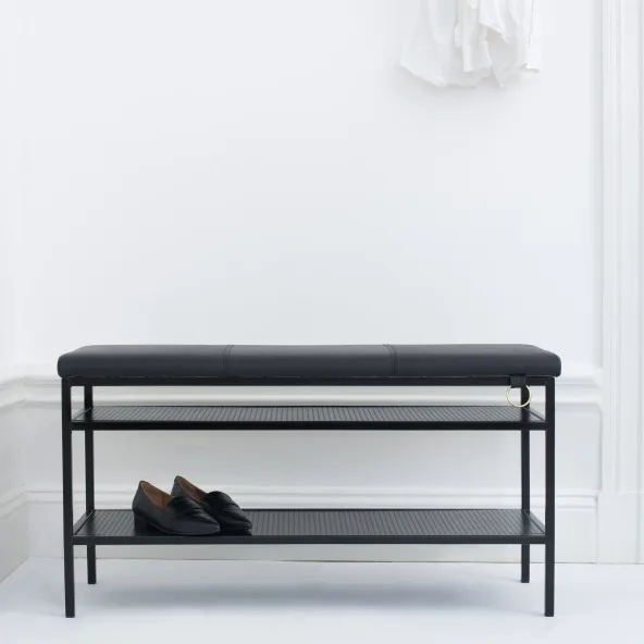 Nancy schoenenrek, zwart Maze