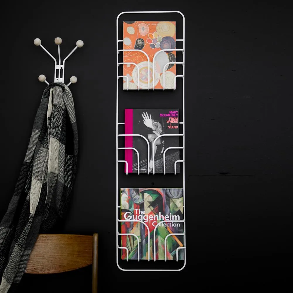 Now magazine houder, wit Maze